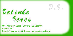 delinke veres business card